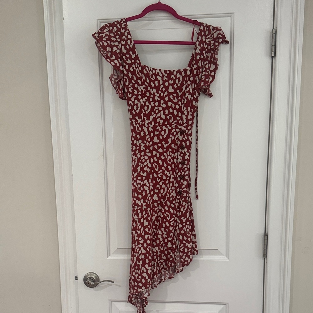 Band of Gypsies Asymmetrical Red and White Dress